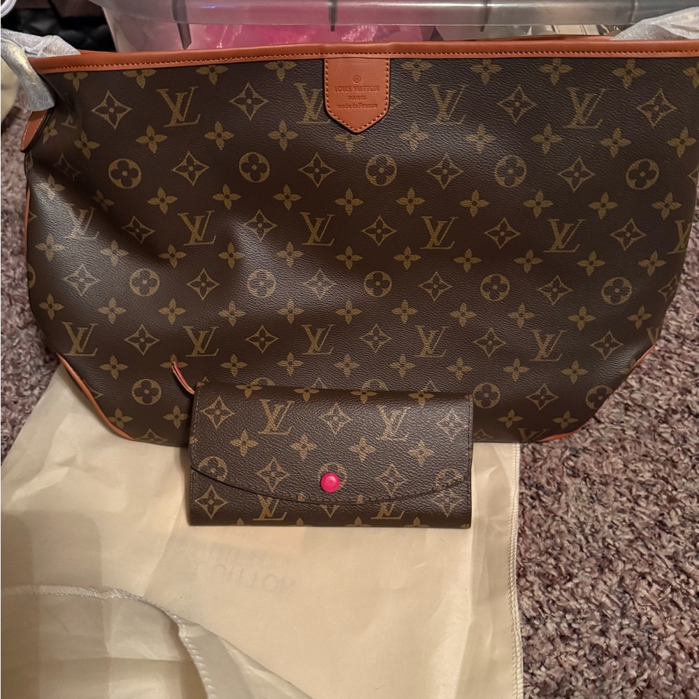 Louis Vuitton Brown Monogram Tote Bag
